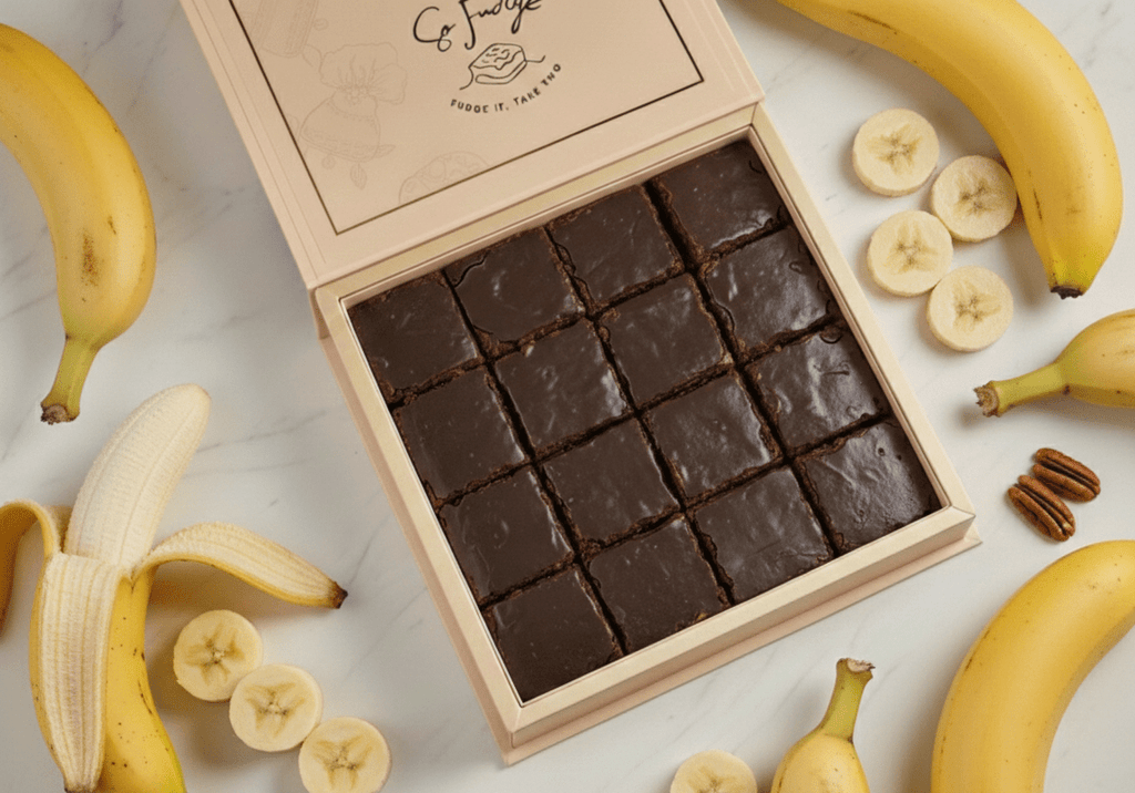 Banana Bread Brownies (Box of 16) - So Fudge